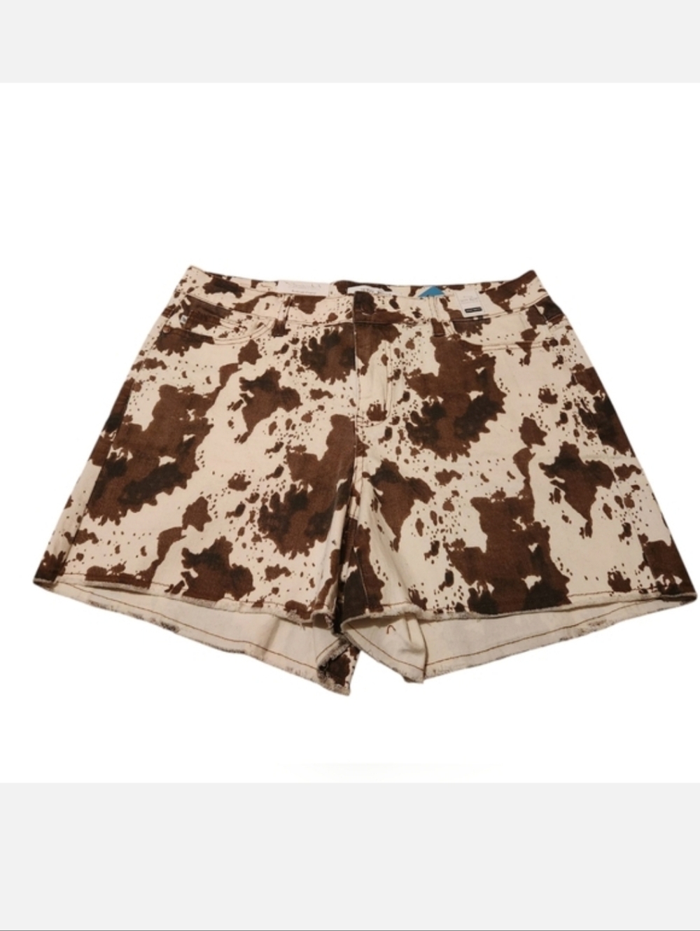 Women’s 3XL Judy Blue Walnut Cow Print Shorts